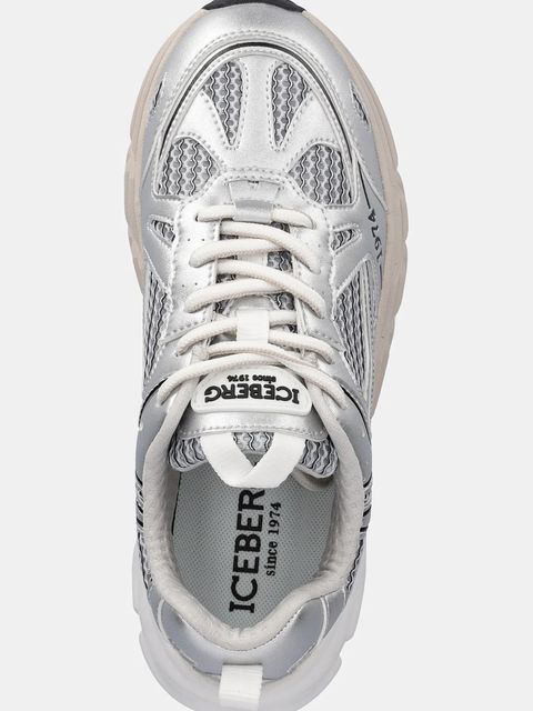 Iceberg sneakersy ICB-ONE damskie kolor srebrny ID21370P