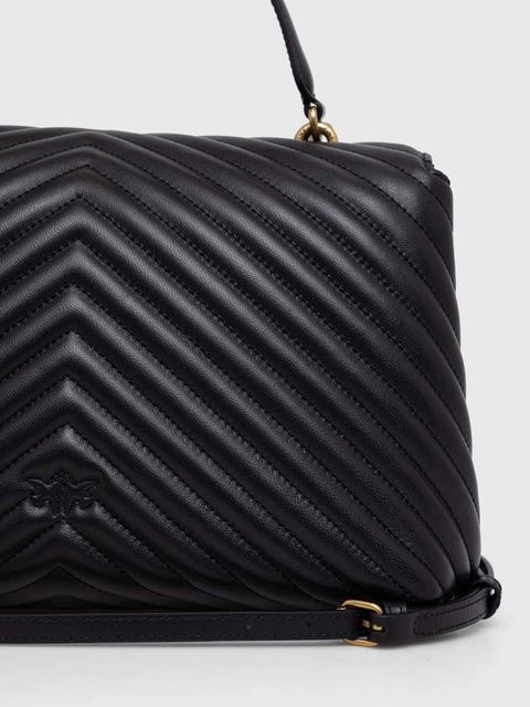 Pinko torebka skórzana kolor czarny 100042 A0GK - zdjęcie produktu nr 2