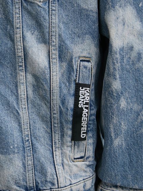 Karl Lagerfeld Jeans kurtka jeansowa damska kolor niebieski przejściowa oversize A1W14014