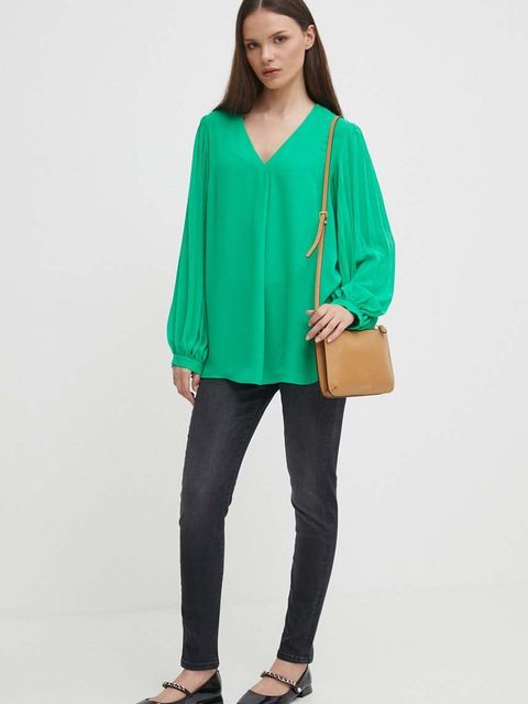 Joseph Ribkoff bluzka damska kolor zielony gładka 241173 - zdjęcie produktu nr 2