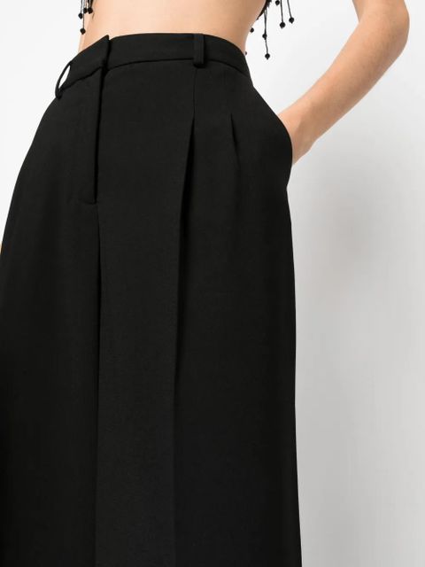 Simkhai Sanaz pleated palazzo pants - Black