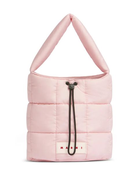 Marni padded quilted bucket bag - Pink