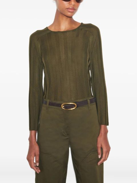 Tory Burch ribbed sweater - Green
