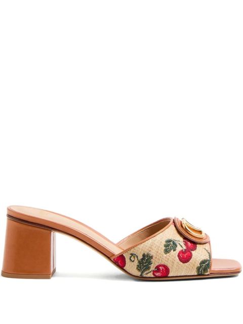 Valentino Garavani 60mm VLogo Signature Cherryfic sandals - Neutrals - zdjęcie produktu nr 1