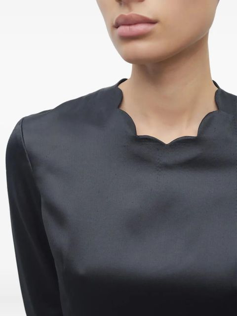 The Row Mitzi midi dress - Black