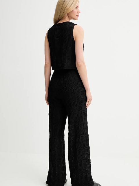 Answear.LAB kamizelka i spodnie damski kolor czarny