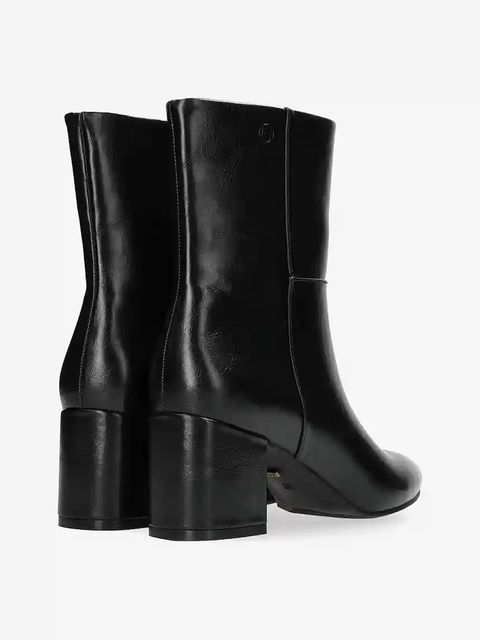 Mexx botki PAM MILA damskie kolor czarny na słupku lekko ocieplone MI001700453W