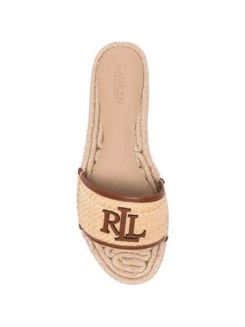 Lauren Ralph Lauren Polly logo-patch espadrilles - Neutrals