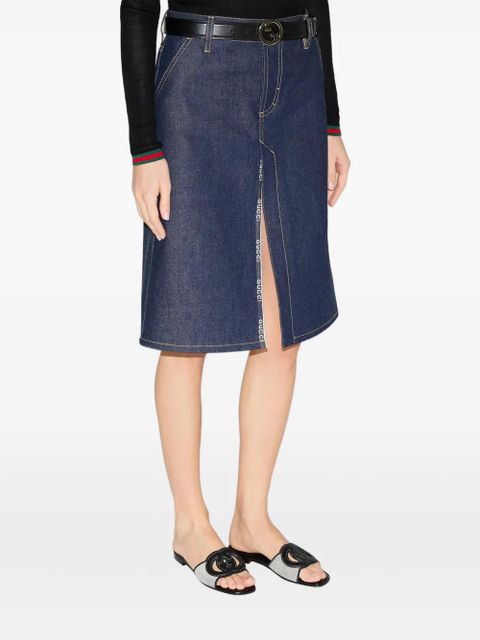 Gucci logo-plaque flat sandals - Black