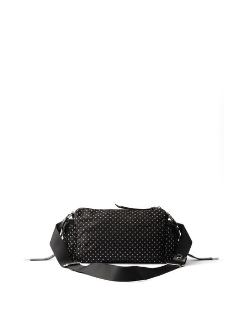 Prada studded Re-Nylon shoulder bag - Black - zdjęcie produktu nr 2