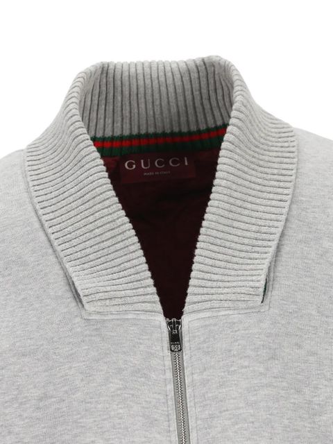 Gucci Cotton jersey zip jacket - Grey