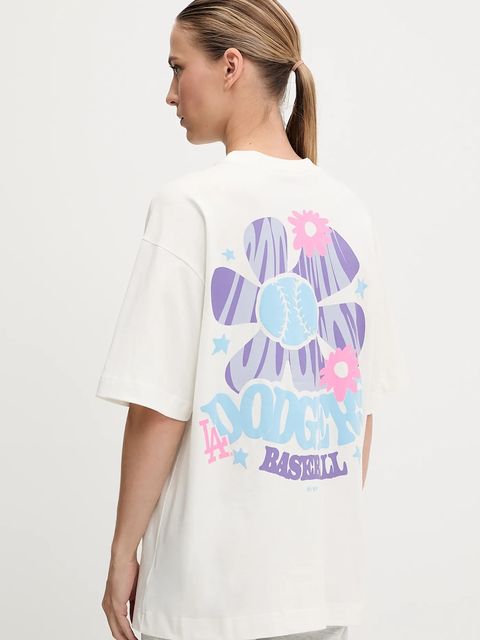 47 brand t-shirt bawełniany MLB Los Angeles Dodgers damski kolor biały BB012TMPEES654937SS - zdjęcie produktu nr 1