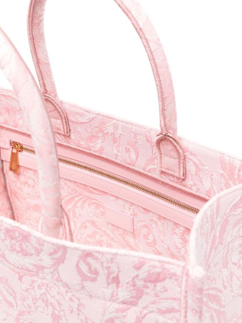 Versace Athena Barocco-print tote bag - Pink