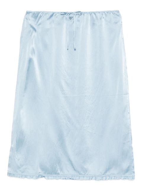 Prada drawstring trim slip - Blue - zdjęcie produktu nr 1