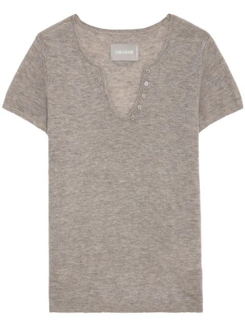Zadig&Voltaire Celsy cashmere top - Neutrals - zdjęcie produktu nr 1