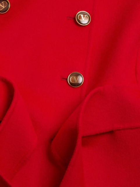Valentino Garavani compact drap coat - Red