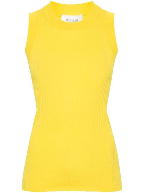 Sportmax Toledo knitted tank top - Yellow - zdjęcie produktu nr 1