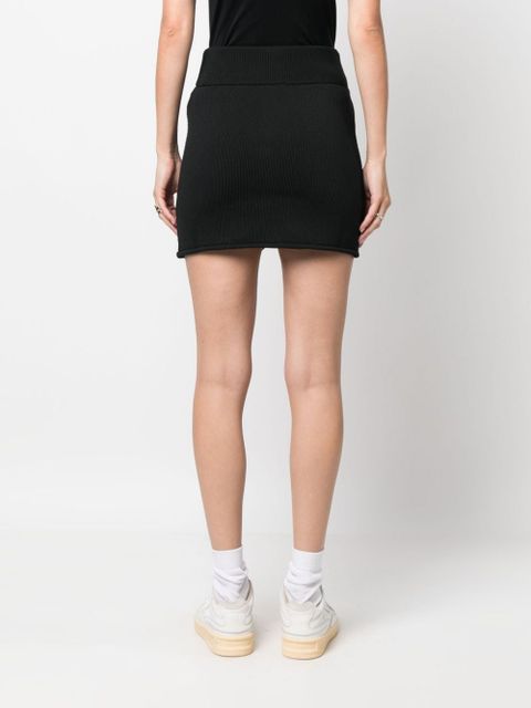 MARANT ÉTOILE Olgane logo-embroidered miniskirt - Black