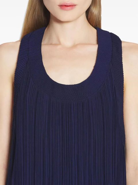 Lanvin pleated midi dress - Blue