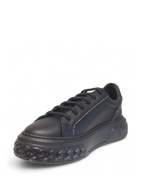 Casadei Off Road chain-embossed sneakers - 9000 BLACK