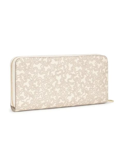 Tous portfel KAOS MINI LINES damski kolor beżowy 2002183401 - zdjęcie produktu nr 1