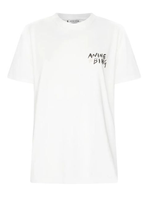 ANINE BING rear-lettering T-shirt - White - zdjęcie produktu nr 1