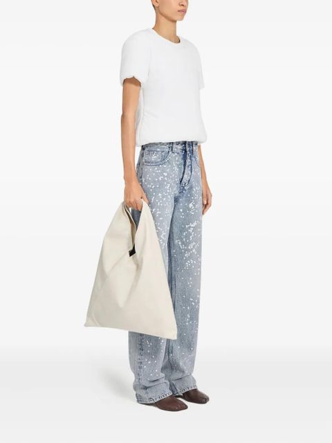 MM6 Maison Margiela paint-splatter five-pocket jeans - Blue - zdjęcie produktu nr 2