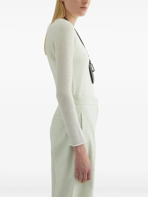 Jil Sander layered sweater - White