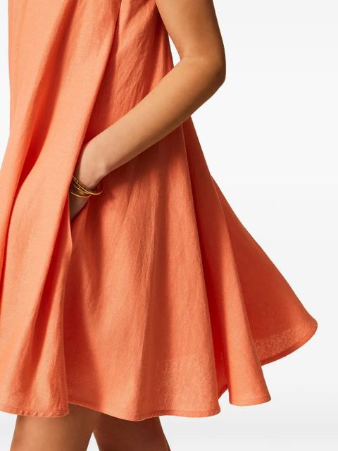 TWINSET tie straps dress - Orange