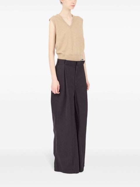 Maison Margiela knit V-neck vest - Neutrals