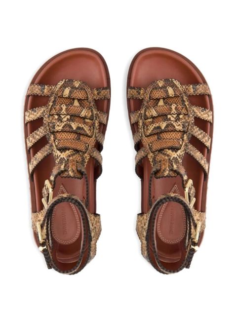 ZIMMERMANN Goldie Gladiator buckle sandals - Brown