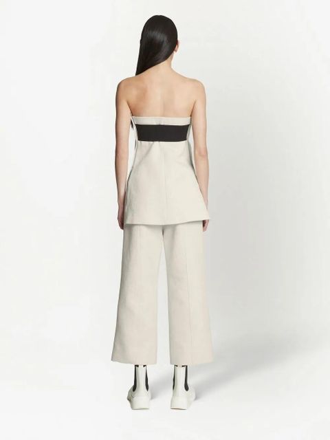 Proenza Schouler patterned-jacquard bustier top - Neutrals