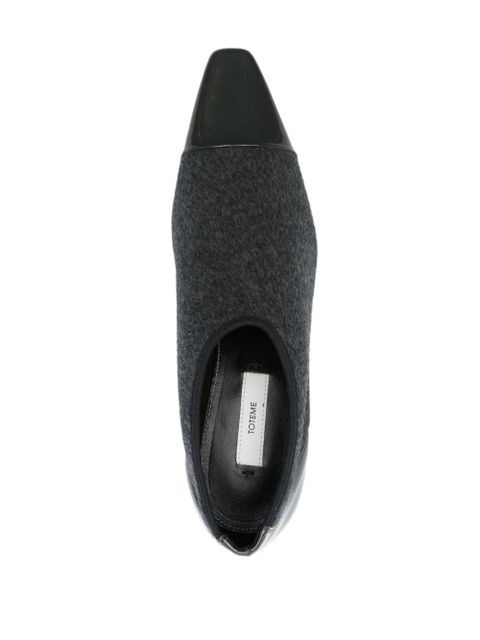 TOTEME 60mm Bi-Material pumps - Grey