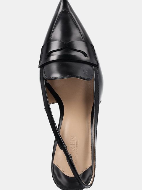 Lauren Ralph Lauren szpilki skórzane Khloe Lr Pmp kolor czarny 802982850001