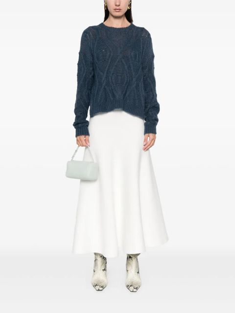 TWINSET logo-embossed sweater - Blue - zdjęcie produktu nr 2