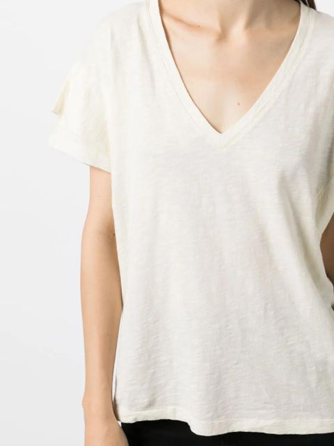 Ba&Sh Viny V-neck T-Shirt - White