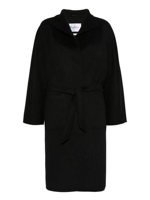 Max Mara belted wrap cashmere coat - Black - zdjęcie produktu nr 1