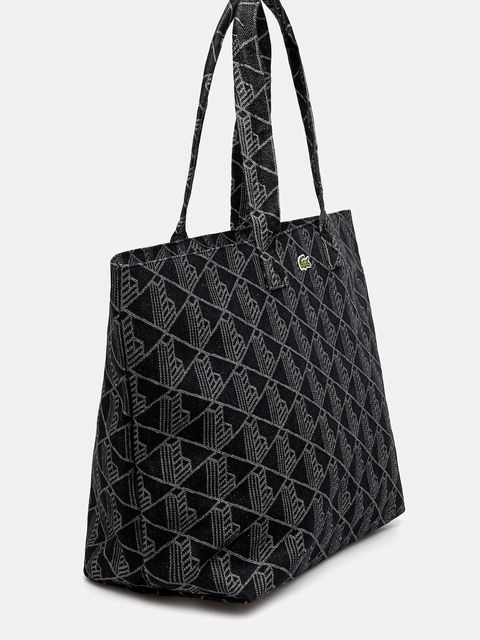 Lacoste torebka bawełniana kolor czarny NU4994PB - zdjęcie produktu nr 2