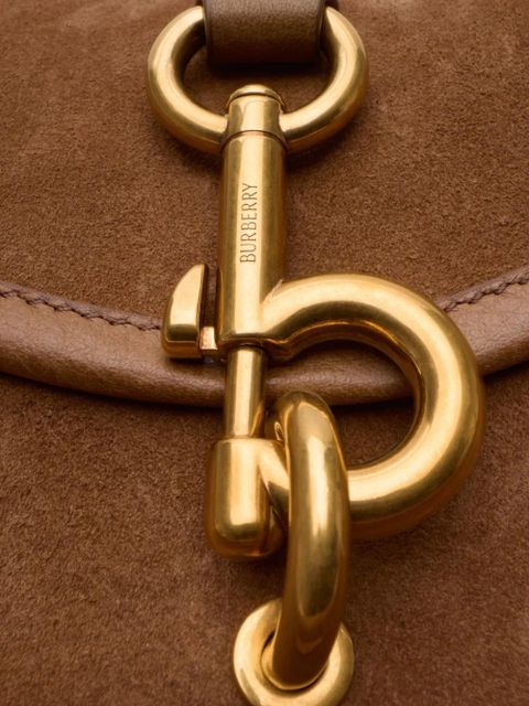 Burberry check-strap messenger bag - Brown