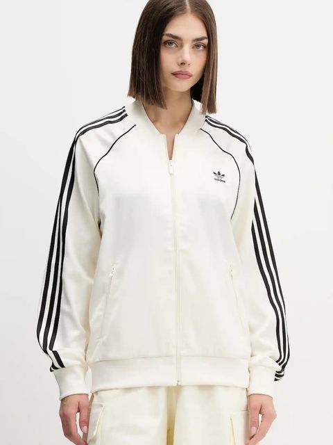 adidas Originals bluza Sst Satin Tt damska kolor beżowy z aplikacją KH1567