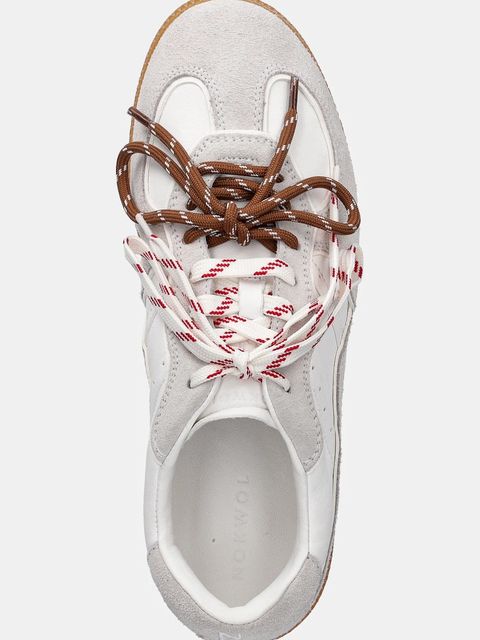 Nokwol sneakersy skórzane August damskie kolor szary August