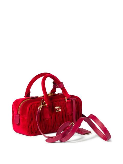 Miu Miu Arcadie Matelassé tote bag - Red