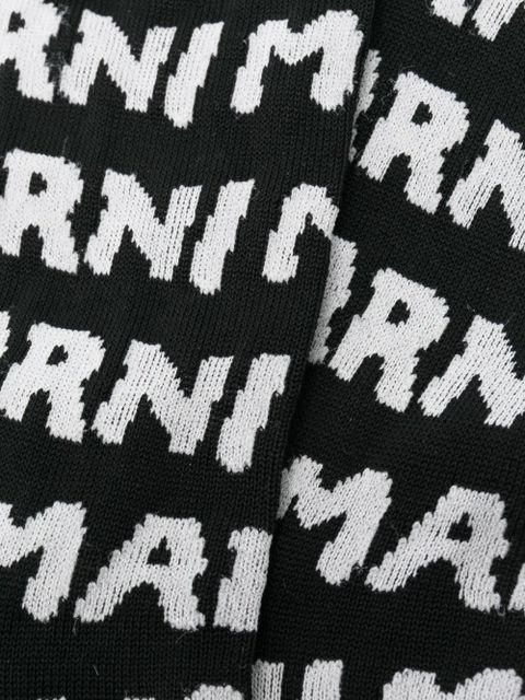 Marni Mega Marni intarsia-knit socks - Black - zdjęcie produktu nr 2