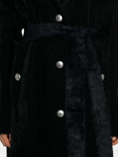 PINKO belted buttoned coat - Black