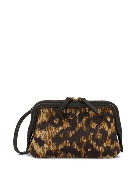 ETRO Doc animal-effect clutch bag - Brown