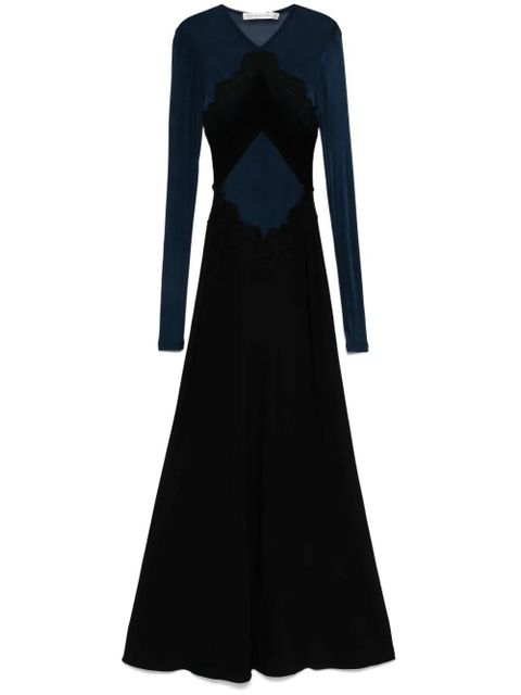 Christopher Esber lace-detailed maxi dress - Black