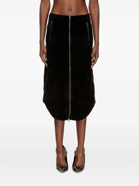 Diesel O-Llipop corduroy skirt - Black