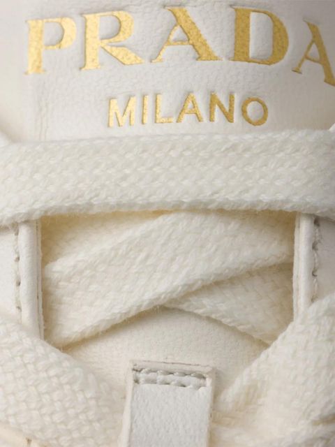 Prada Downtown Bold platform triangle-logo sneakers - Brown - zdjęcie produktu nr 2