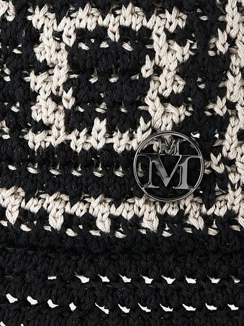 Maison Michel Axel crochet bucket hat - Black - zdjęcie produktu nr 2