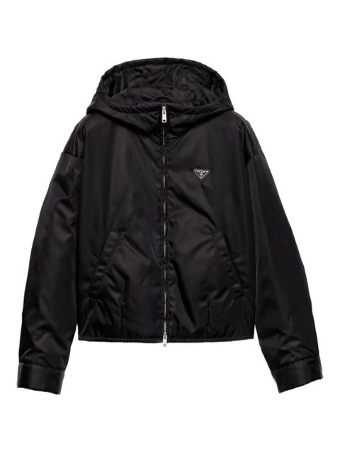 Prada hooded button-cuff jacket - Black - zdjęcie produktu nr 1